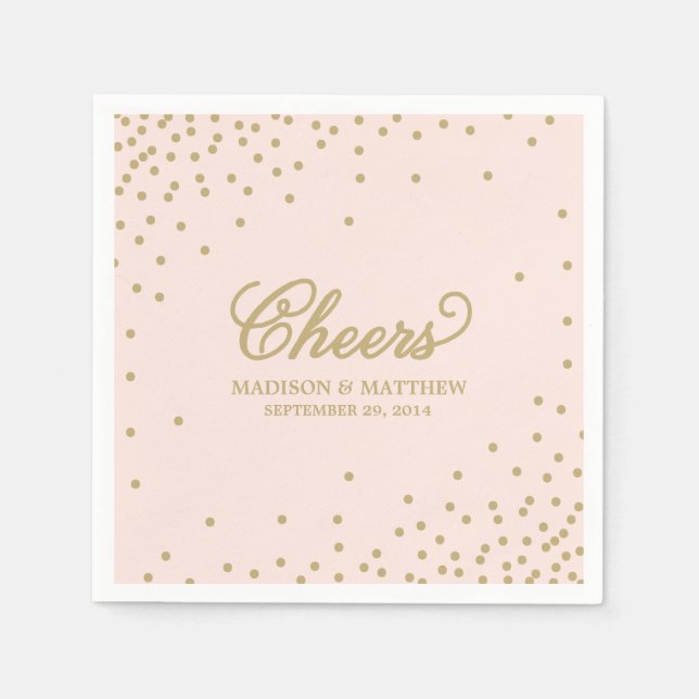 Confetti Cheers | Personalized Paper Napkins (Front)