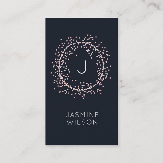 Confetti Classic | Minimalistic Business Card (Front)