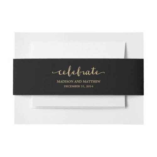 Confetti Collection  Belly Bands Invitation Belly Band