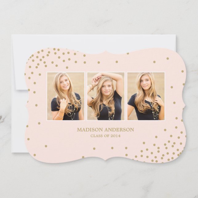 Confetti Collection | Graduation Party Invitation (Front)