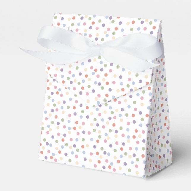 Confetti Contemporary (Dots) Favor Boxes (Front Side)