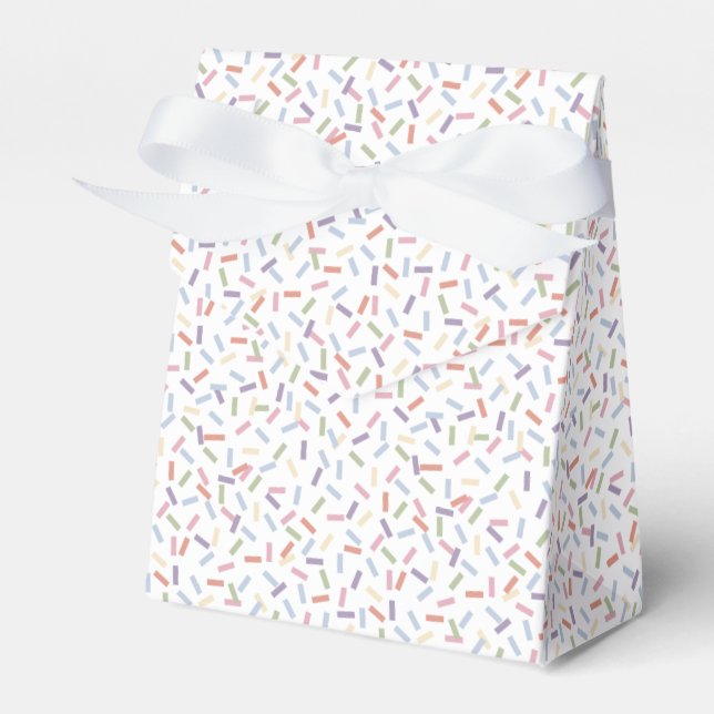 Confetti Contemporary (Sprinkles) Favor Boxes (Front Side)