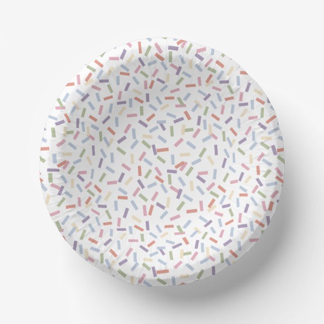 Confetti Contemporary (Sprinkles) Paper Bowls (Front)