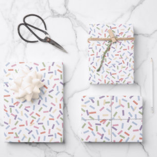Confetti Contemporary (Sprinkles) Wrapping Paper Sheets