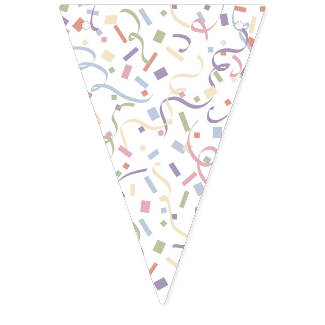  Confetti Contemporary (Surprise)  Bunting Flags (First Flag)