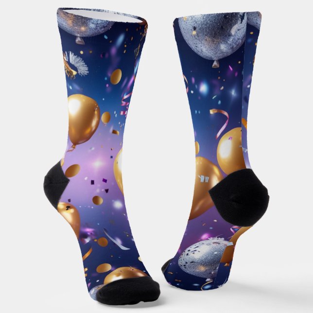 Confetti Countdown Socks (Angled)