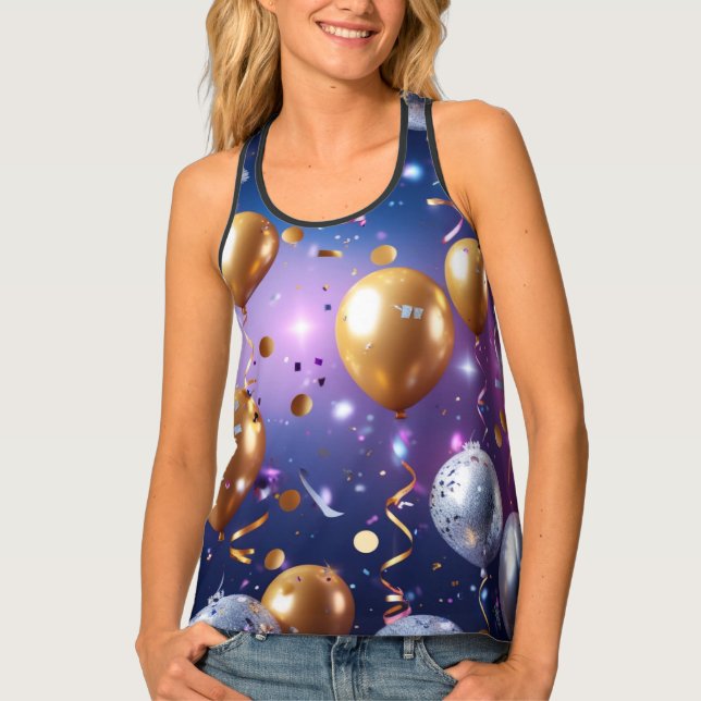Confetti Countdown Tank Top (Front)