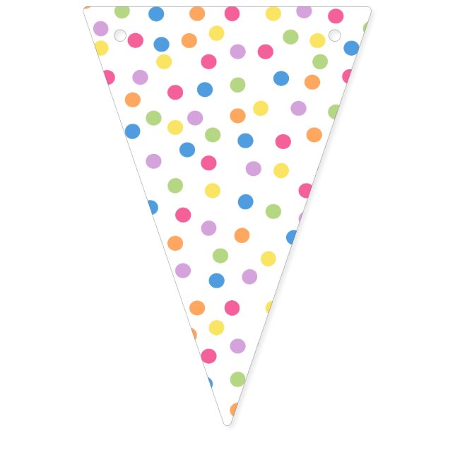 Confetti Dazzle (Dots) Bunting Flags (First Flag)