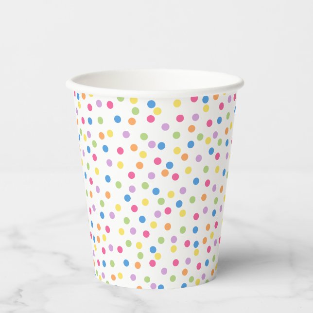 Confetti Dazzle (Dots) Paper Cups (Front)