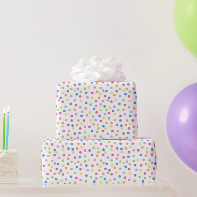 Confetti Dazzle (Dots) Wrapping Paper (Party Gifts)