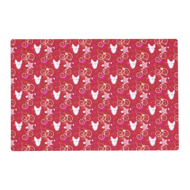 Confetti Diamond Bull Terrier Placemat (Front)