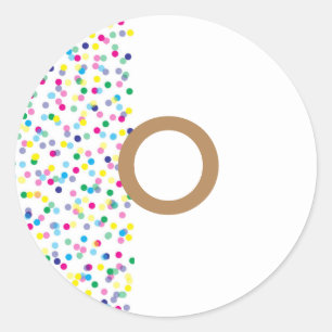 Confetti Donut Sticker