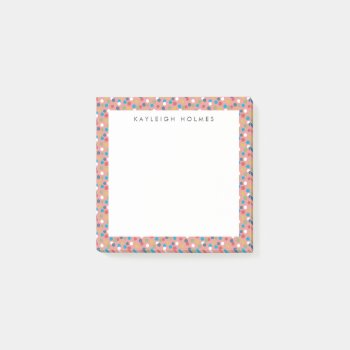 Confetti Dots  Post-it Notes by Low_Star_Studio at Zazzle