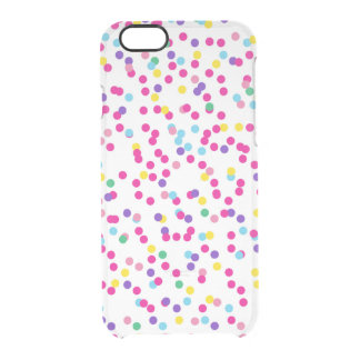 Confetti Dots Clear iPhone 6/6S Case