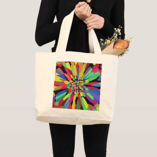 Confetti Flower Large Tote Bag