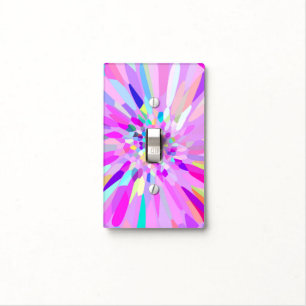 Confetti Flower Pastel Light Switch Cover