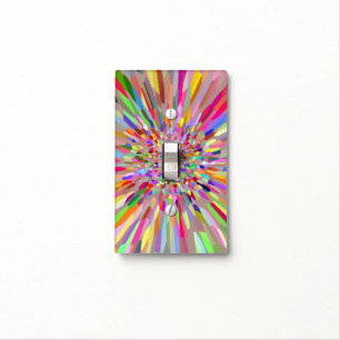 Confetti Flower Summer Light Switch Cover