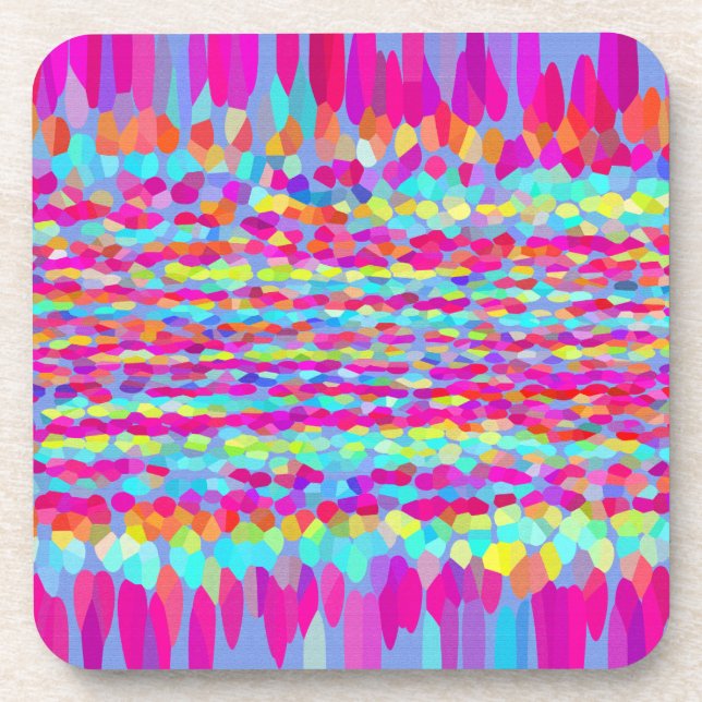 Confetti Fringe Beverage Coaster (Front)