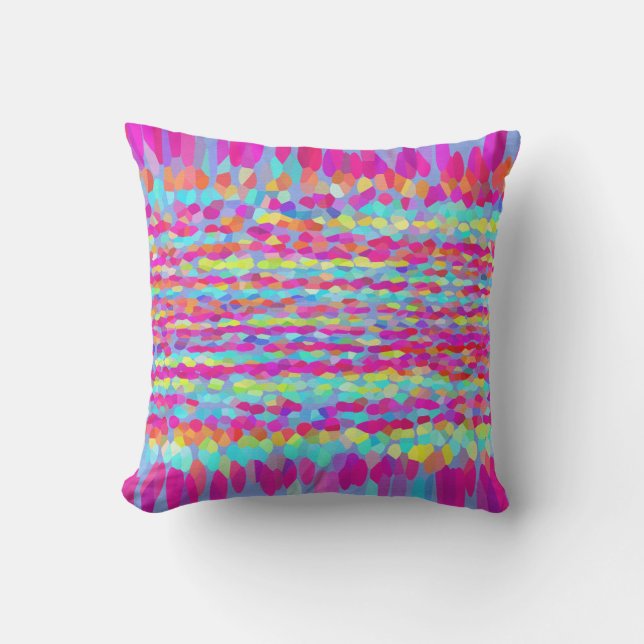 Confetti Fringe Outdoor Pillow (Front)