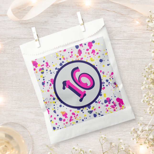 Confetti Fun Sprinkles Design 16 Favor Bag (Clipped)