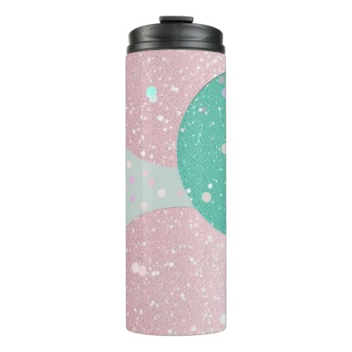 Confetti Glitter Pastel Colorful Geometric Pattern Thermal Tumbler