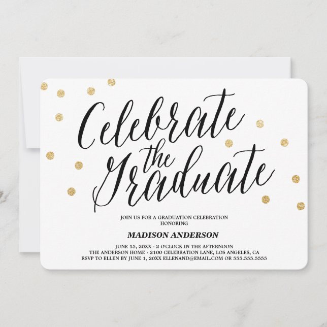 Confetti Grad | Graduation Invitation (Front)