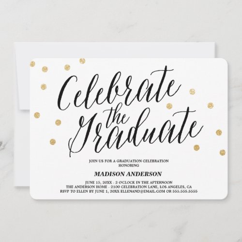 Confetti Grad | Graduation Invitation