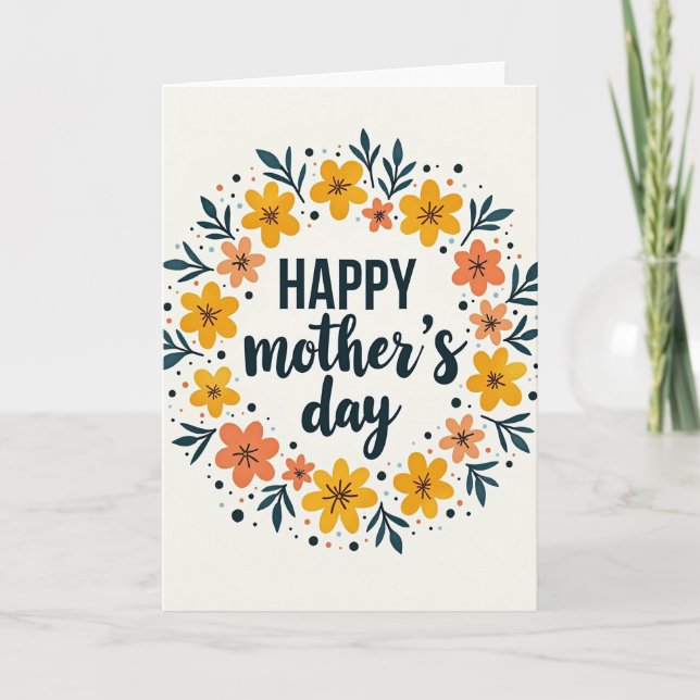Confetti Happy Mothers Day Card (Front)