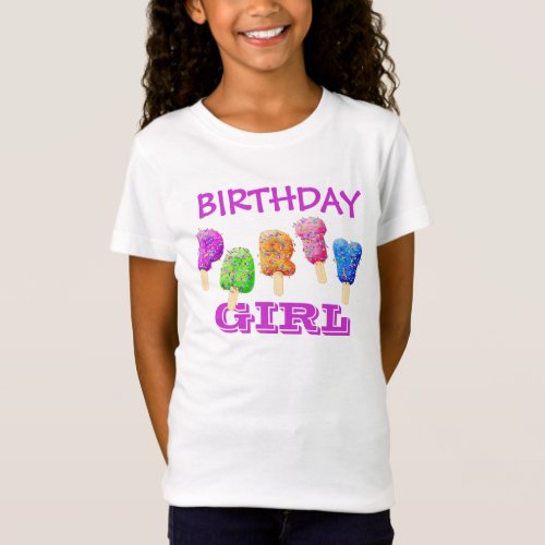 Confetti Ice Cream Treats Birthday Party T_shirt