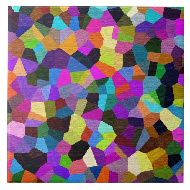 Confetti in Jewel Tones Ceramic Tile (Front)