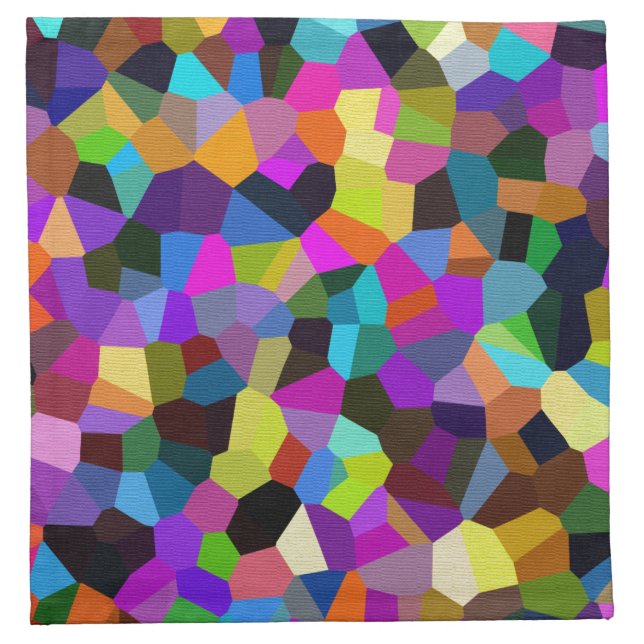 Confetti in Jewel Tones Cloth Napkin (Front)