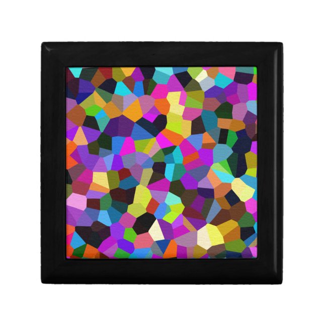 Confetti in Jewel Tones Keepsake Box (Front)