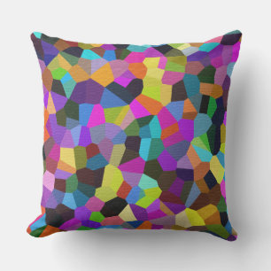 Confetti in Jewel Tones Outdoor Pillow