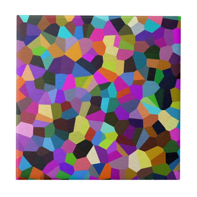Confetti in Jewel Tones Tile (Front)