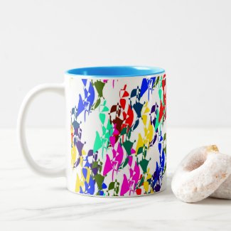 Confetti Jake Collection Two-Tone Coffee Mug