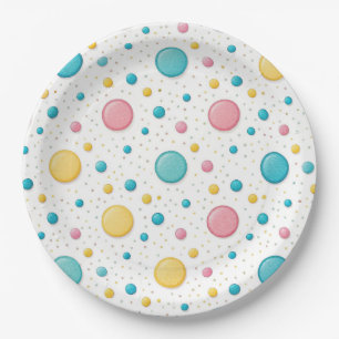 Confetti Joy – Colorful Modern Pattern for Paper P Paper Plates