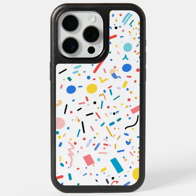 Confetti Joy iPhone 15 Pro Max Case (Back)