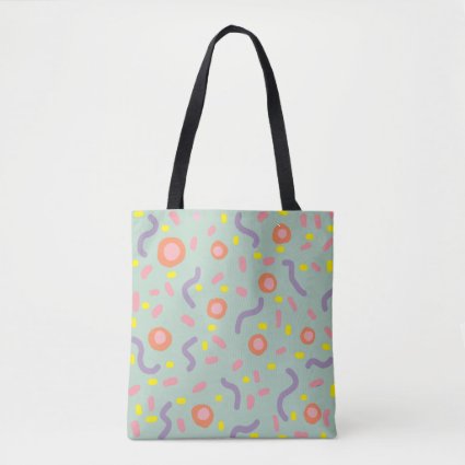 Confetti Joy Lines and Dots  Tote Bag
