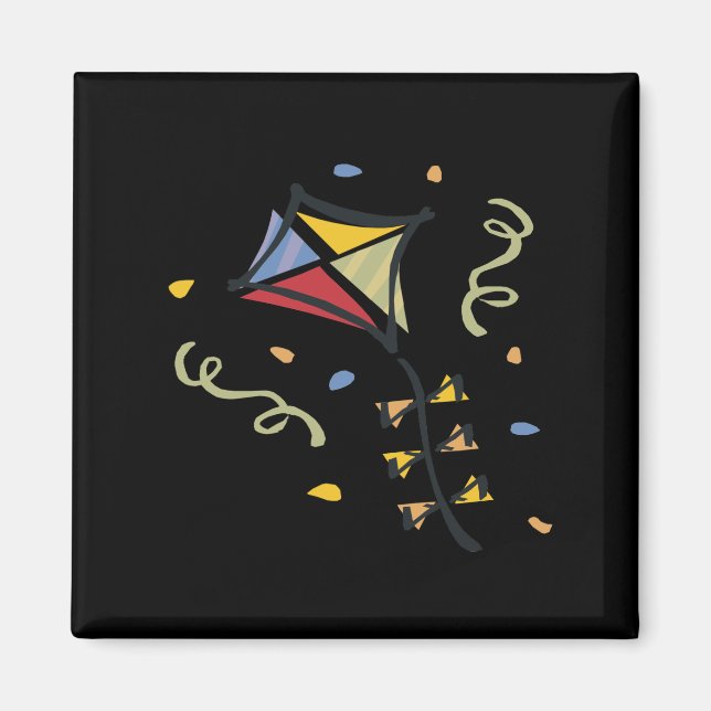 Confetti Kite Magnet (Front)