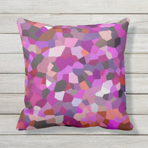 Confetti Magenta Mind Outdoor Pillow