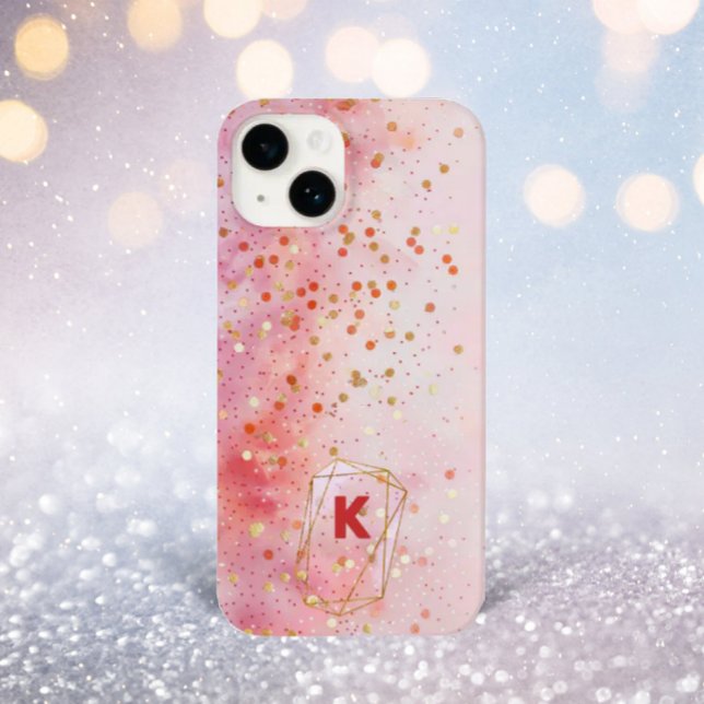 Confetti Magic Monogram Initial Custom Case-Mate iPhone Case (Creator Uploaded)