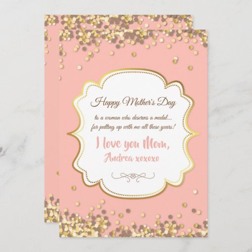 Confetti Mother's Day Greeting Card Zazzle