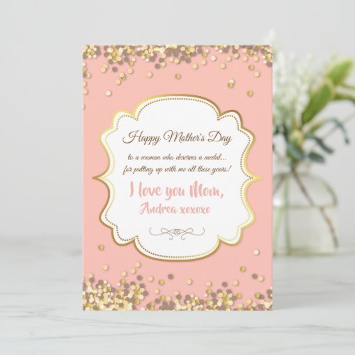 Confetti Mother's Day Greeting Card Zazzle