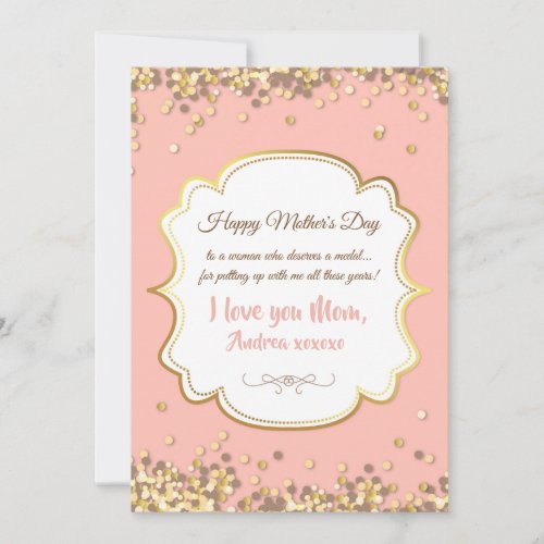 Confetti Mothers Day Greeting Card