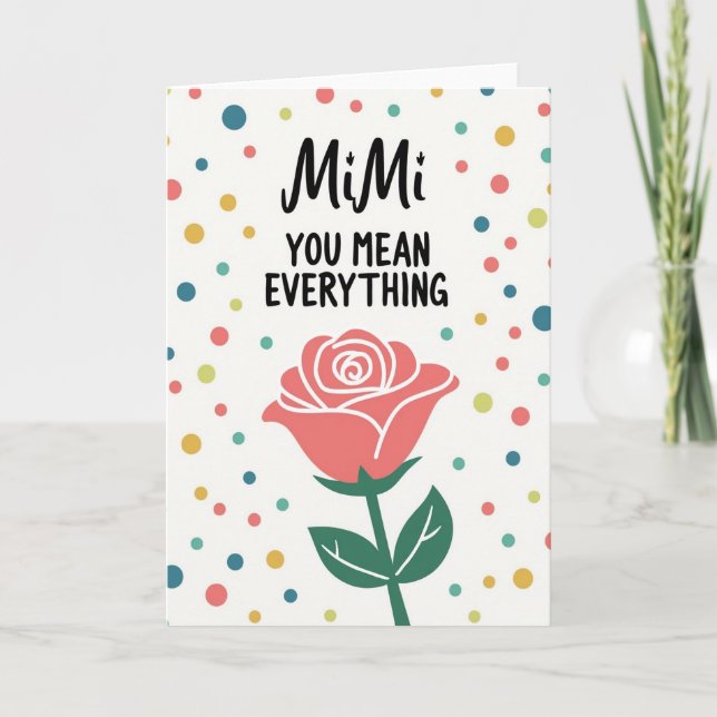 Confetti Mothers Day Love Card (Front)