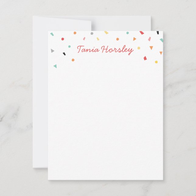 Confetti Note Card (Front)