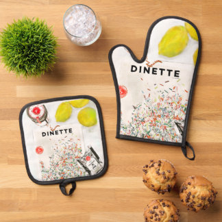 Confetti Oven Mitt and Pot Holder Set