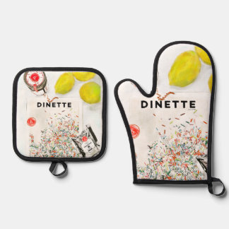 Confetti Oven Mitt and Pot Holder Set