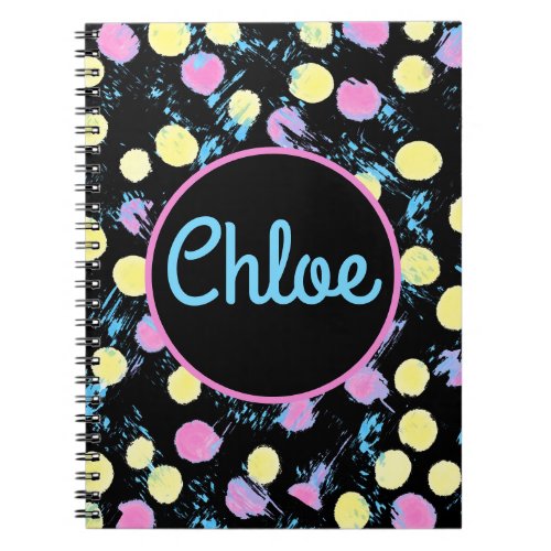 Confetti Paint Splash Multicolor Custom Notebook