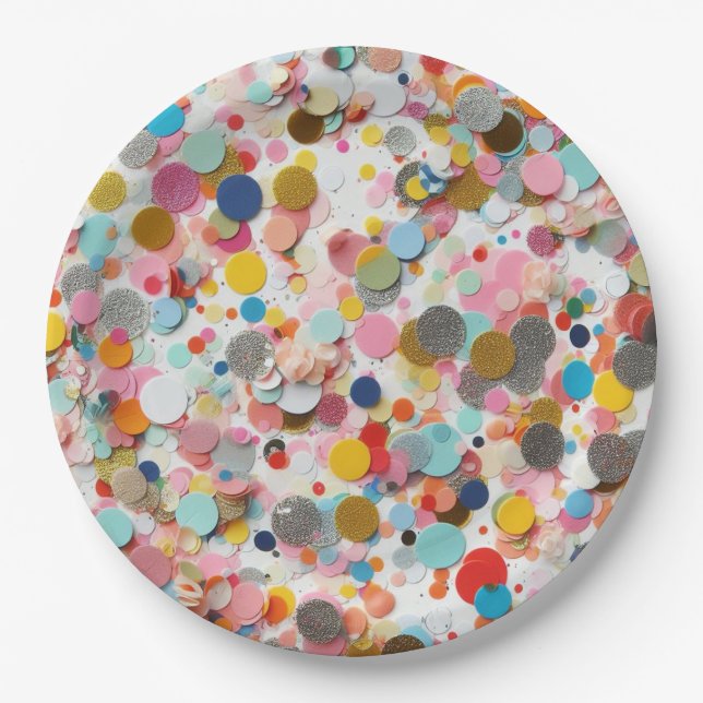 Confetti paper plates! plates (Front)